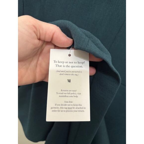 M.M. Lafleur Aditi 2.0 Dress Rainforest Green Plus Size 3XL V-Neck WonderTex NWT - Picture 5 of 9